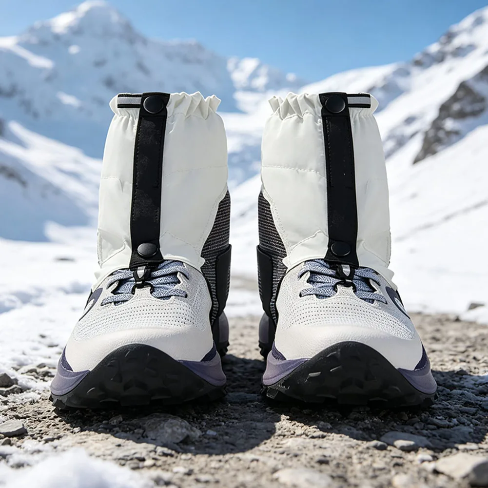 Adjustable Waterproof for trail Gaiters for Outdoor Hiking Non Slip Shoe Covers for Running in Challenging Weather Conditions