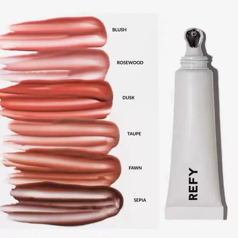 New REFY Lip Gloss with Hyaluronic Acid Nonstick Long-lasting Smooths Lips Nourishing Hydrating Clear Lip Care Skin Blush Makeup