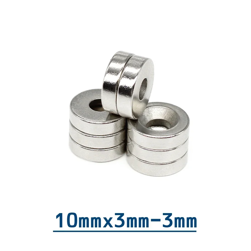 10/20/50/100/300PCS 10x3-3 Round Countersunk Neodymium Magnet 10x3 Hole 3mm N35 Powerful Strong Magnets 10*3-3 mm 10*3