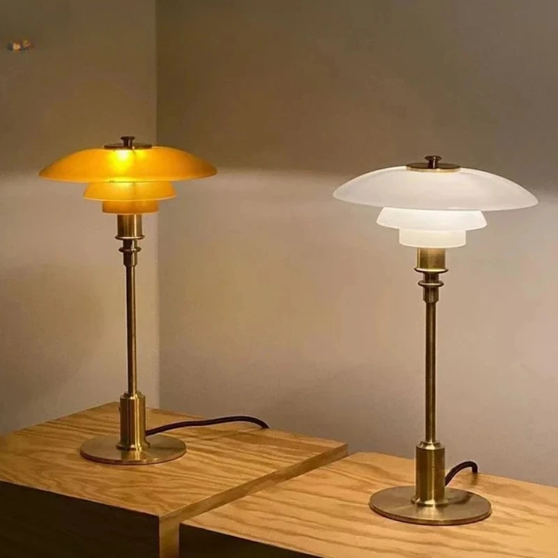 

Danish designer PH3 glass pendant light bedroom study Nordic restaurant light hotel light luxury decoration bar desk lamp