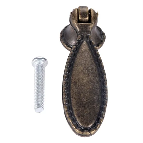 

Retro Drawer Cabinet Door Pull Box Handle Drawer Cupboard Furniture Pull Handle Round Flower Kitchen Knobs 60*18mm