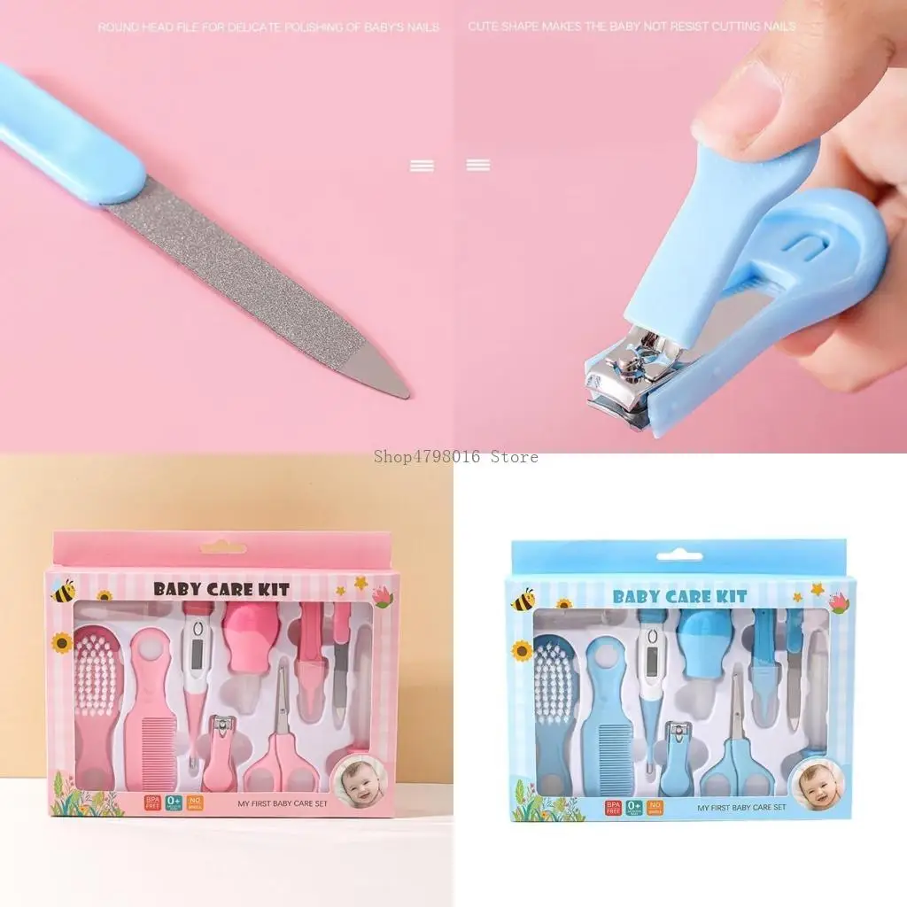 

Portable Baby Care with Bath Brush and Nasal Aspirator Nails Trimmer & Comb