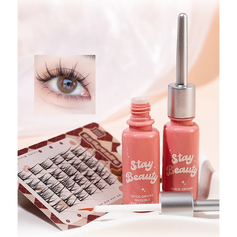 Quick-drying Invisible False Eyelash Glue Lasting Mild Non-irritating Styling Transparent Natural Novice Beauty Tools