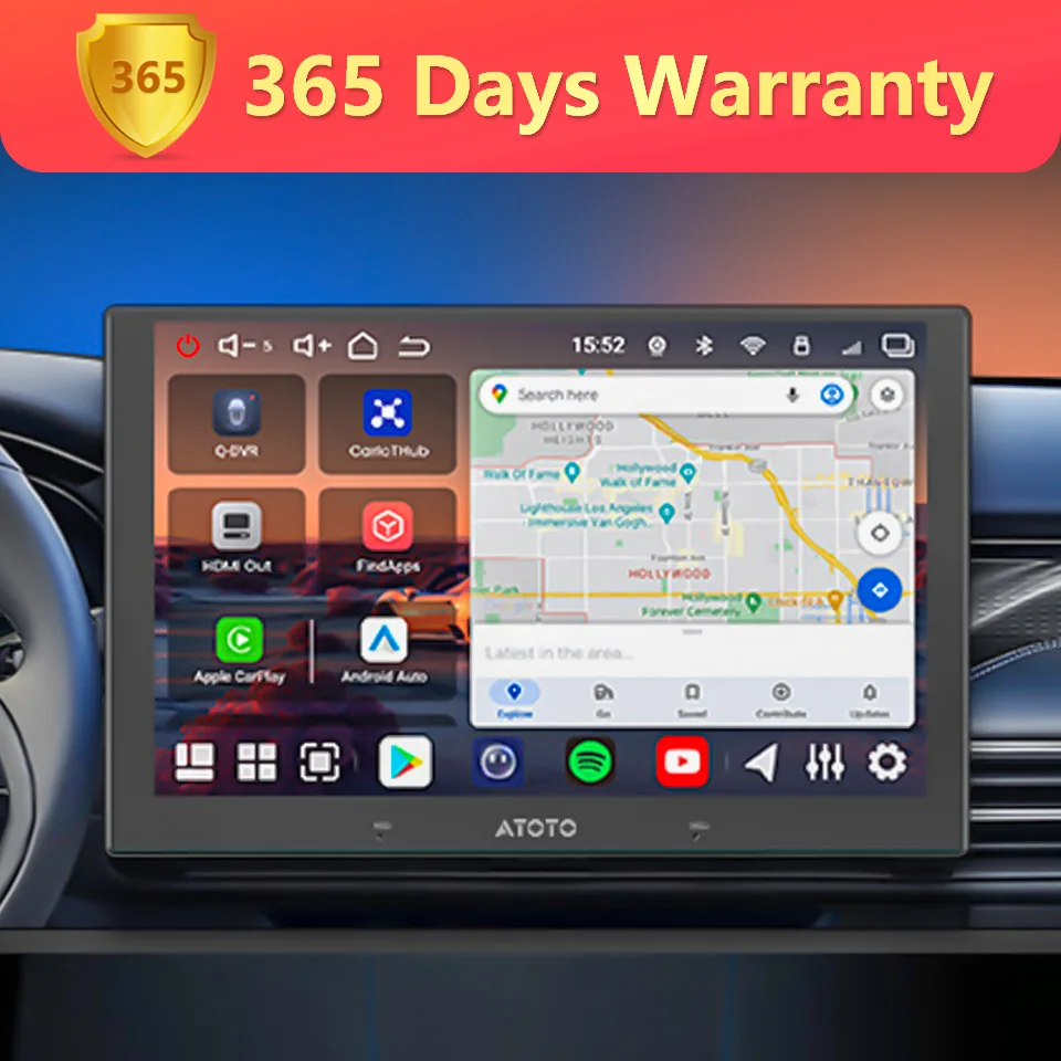 9 inch Android 14 Car Radio Double 2 Din Stereo with Microphone
