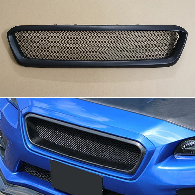 For Subaru Impreza WRX Sti 2015 2016 2017 Year  Racing Grille Grill Body Kit Accessories FRP Matte Black