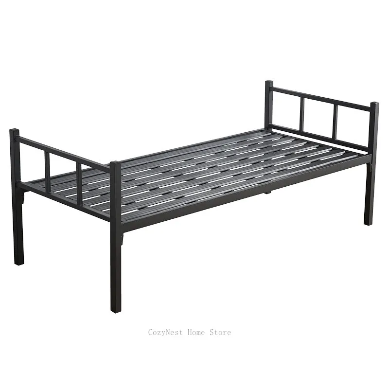 Thickened Sturdy Iron Single Bed Frame 1.2m 1.5m Size Durable Metal Bed Perfect For Student Dorms And Compact Bedrooms