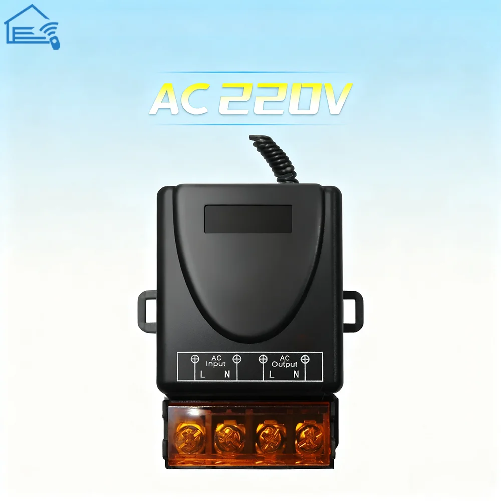 433 ميجا هرتز لاسلكي للتحكم عن بعد التبديل التيار المتناوب 110 فولت 220 فولت 10A التتابع 1CH وحدة تحكم الاستقبال و 2botton RF 433 ميجا هرتز الارسال #2