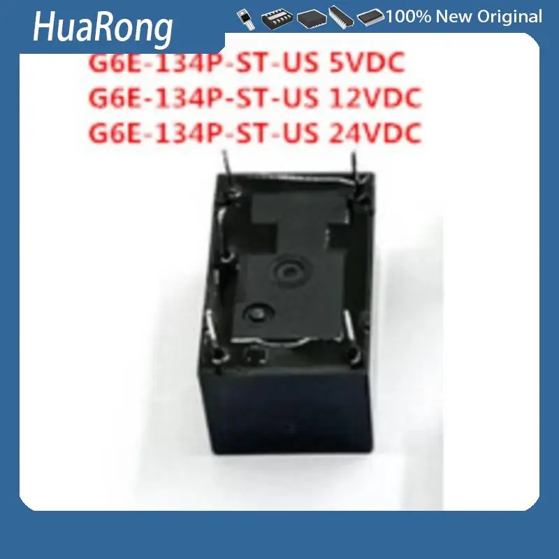 5PCS/LOT     G6E-134P-ST-US   5VDC  12VDC  24VDC   2A  5foot