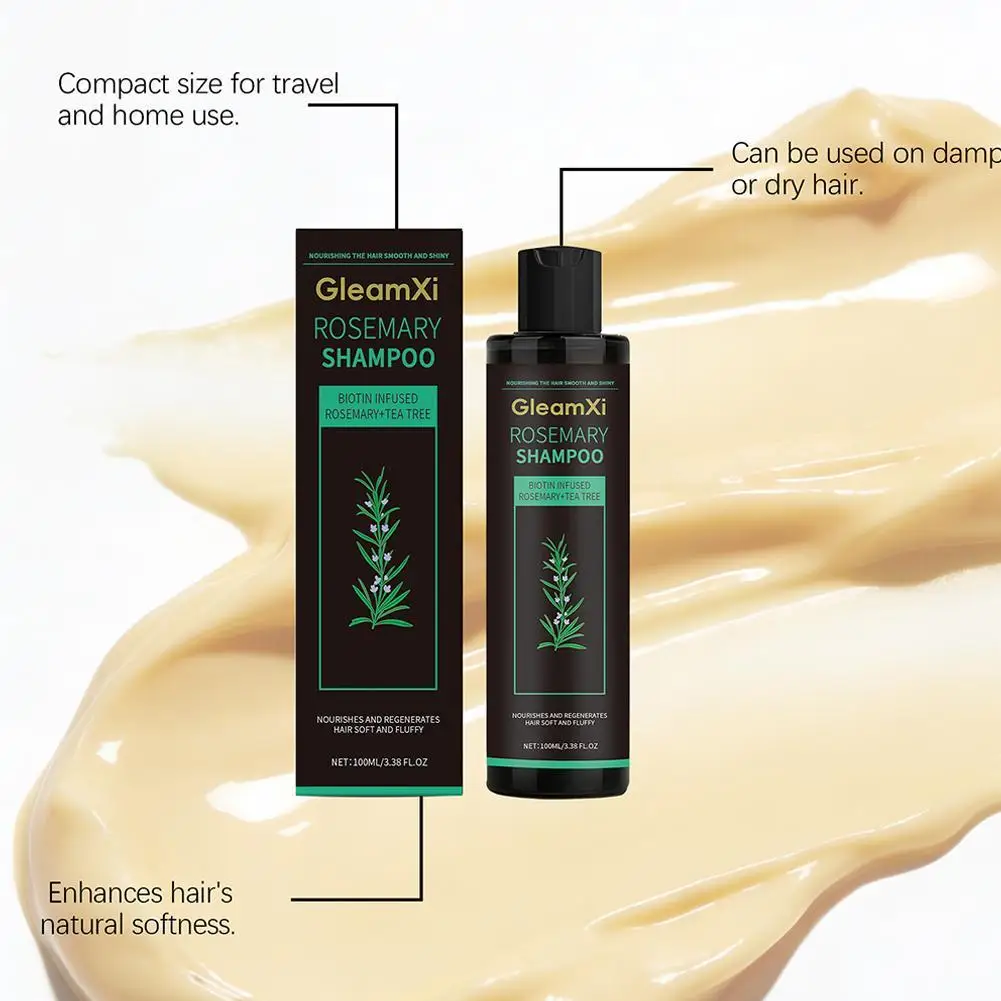 

Шампунь для волос с розмарином, биотином и экстрактом чайного дерева, придающий объем, питающий кожу головы, для гладких и блестящих волос