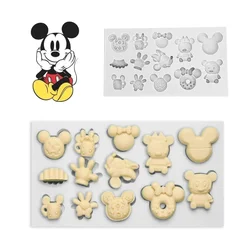 Disney Mickey Mouse Silicone Mold Cartoon Anime Silicone Chocolate Cake Cookie Baking Fondant Silicone Mold Kitchen Supplies New