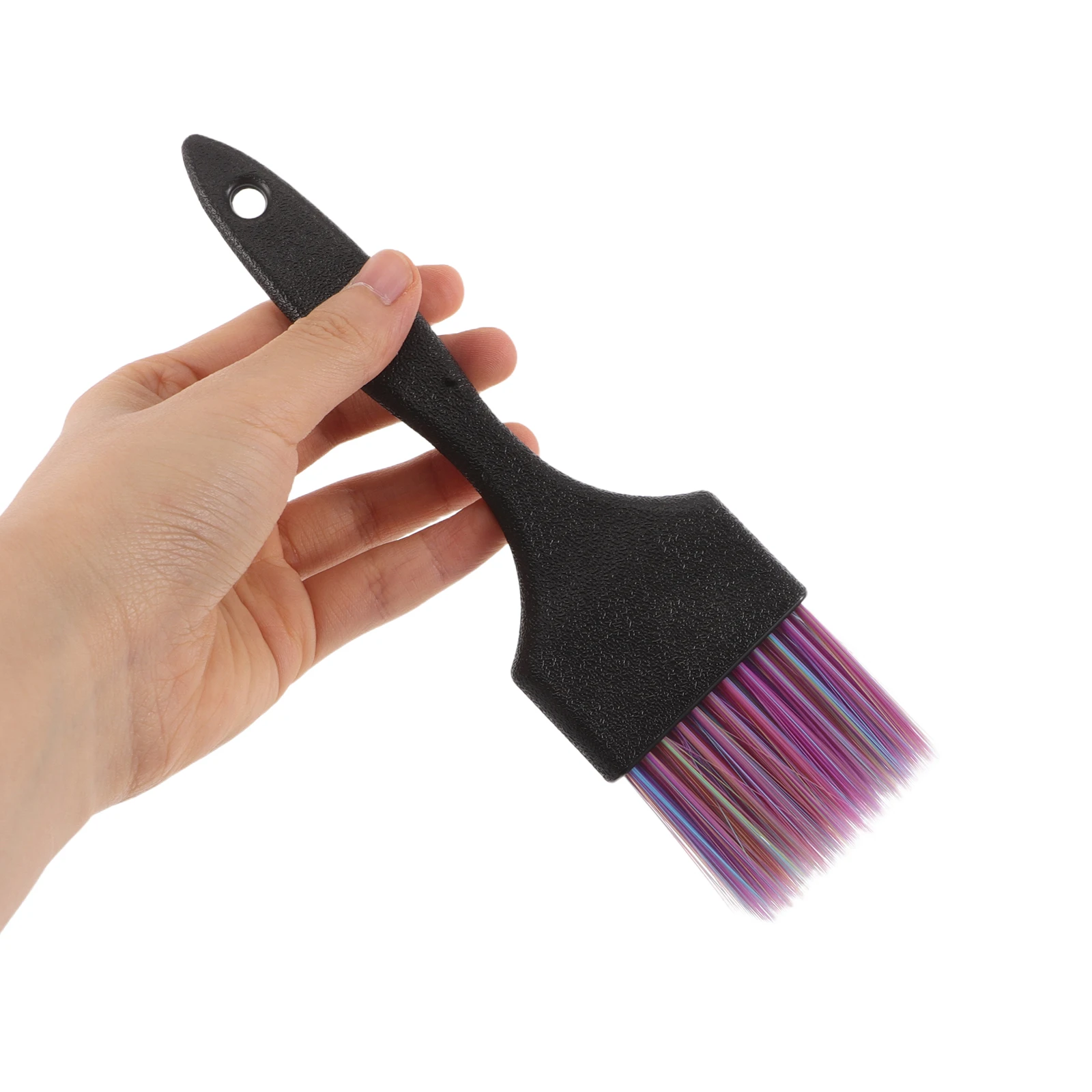 

2pcs Hairdressing Glitter Handle Color Application Brushes Dye Accessories Short Handle Professional Hair Tools