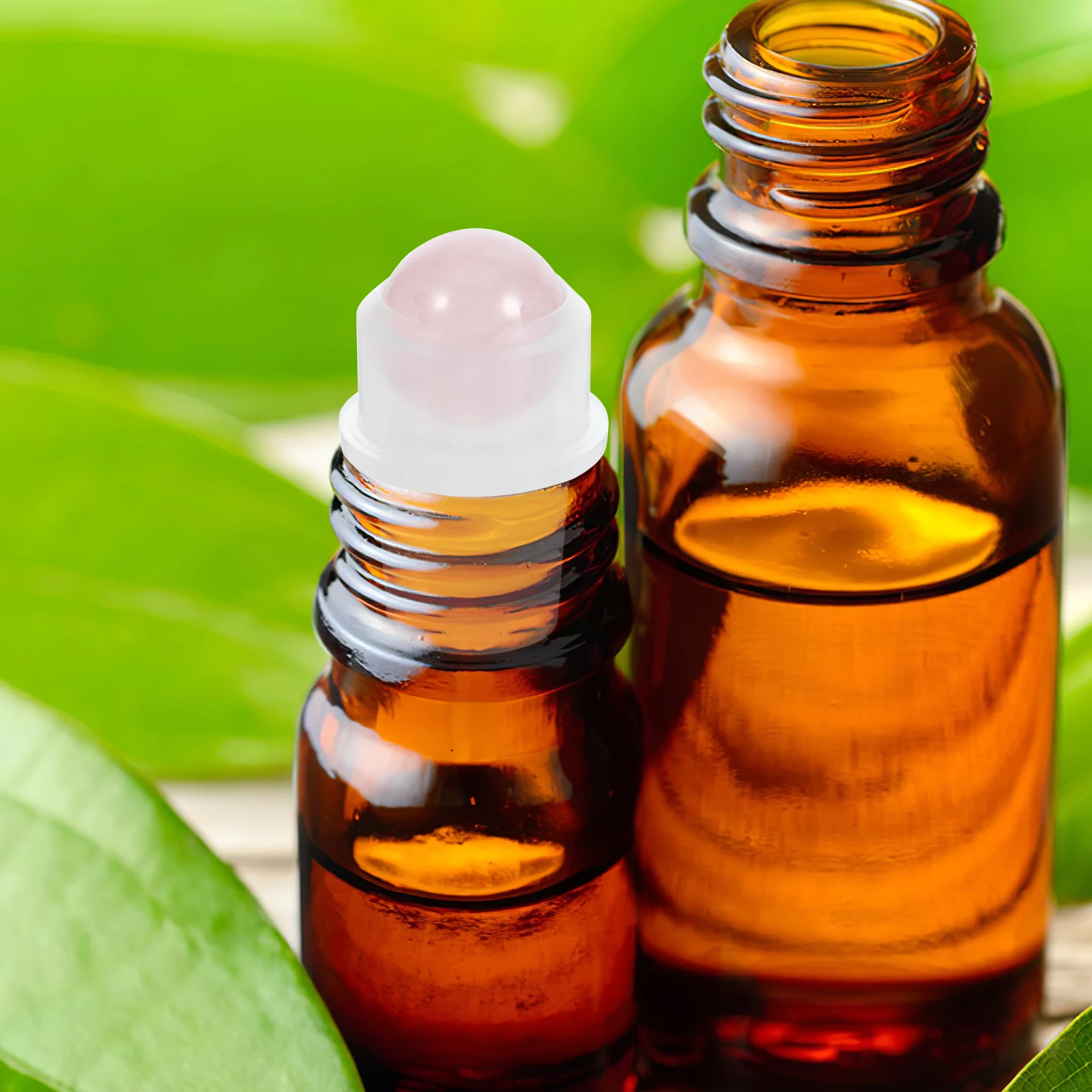 

8pcs Essential Oil Bottle Roller Balls White Crystal 10ml 16mm Replacement Rollers for Bottles Aromatherapy Tools