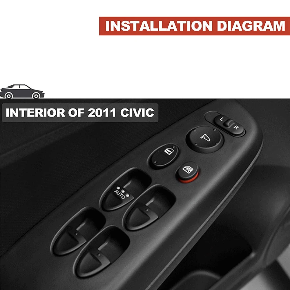 Compatible for Honda Civic 2006-2011 Left Driver Side Main Switch New Arrivals