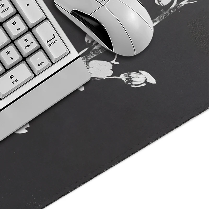 Mouse Pad Gamer Black And White Ink-wash Cherry Blossoms printon demand New Computer Home Mousepad XXL Desk Mats Natural Rubber