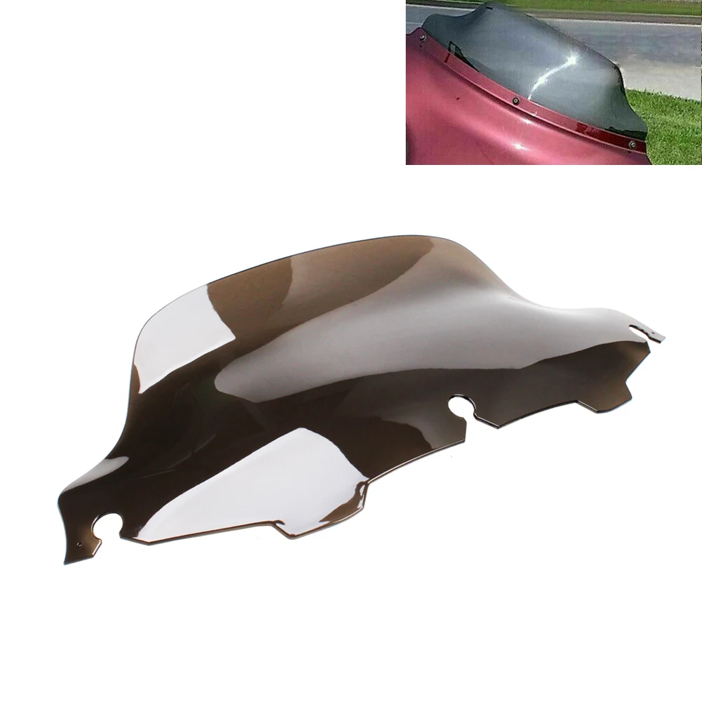 

Motorcycle 8" Smoke Windshield Windscreen Fairing For Harley Touring Road King Electra Street Glide 1996-2013