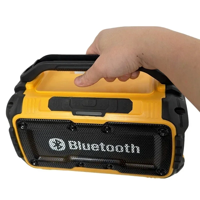 Loudspeaker Stereo Surround Jobsite Portable Speaker Wireless Bluetooth-compatible Subwoofer Outdoor Construction SiteWaterproof