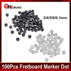 100pcs Plastic Guitar Bass Ukulele Neck Markers Dot 6.3 6.0 5.0 4.0 3.0 Fingerboard Remark Dot