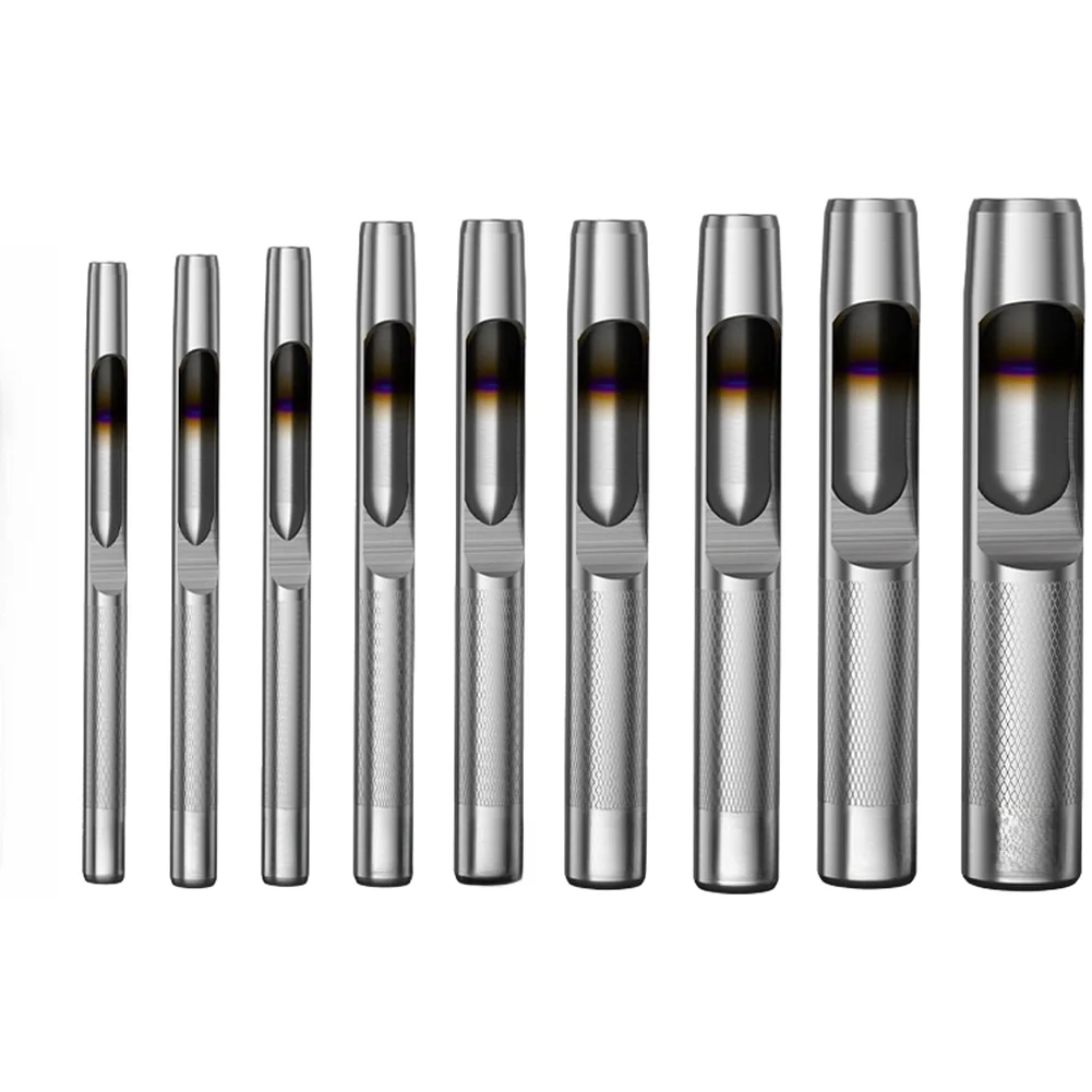 Chromium Vanadium Alloy Steel Leather Punch Set Designed for Repetitive Round Hole Applications in Workshop Settings