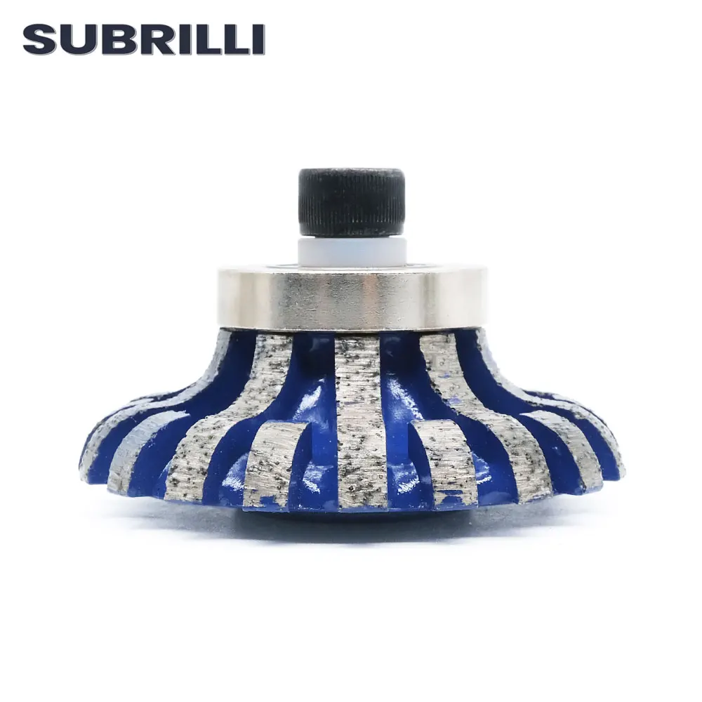 SUBRILLI Diamond Router Bit F20 F30 ruota per profilatura granito marmo bordo mola M10 pergolato per profilatrice manuale