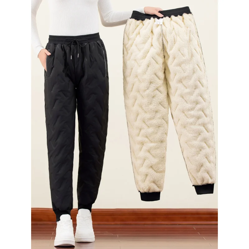 

Women's Sports Pants Clothing Baggy Casual Woman Black Windproof and warmClothes Trousers Autumn 2025 Thickening and warmth Y2k