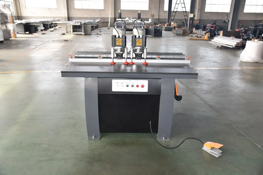 For Dual Spindle Wood Hinge Boring Machine Double Heads Boring Machine For Window And Doors