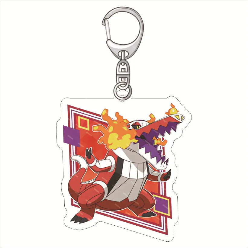 Pokemon Meowscarada Skeledirge Ceruledge Acrylic Key Chain Kawaii Koraidon Anime Key Ring Cute Bag Pendant Key Ring Trinket