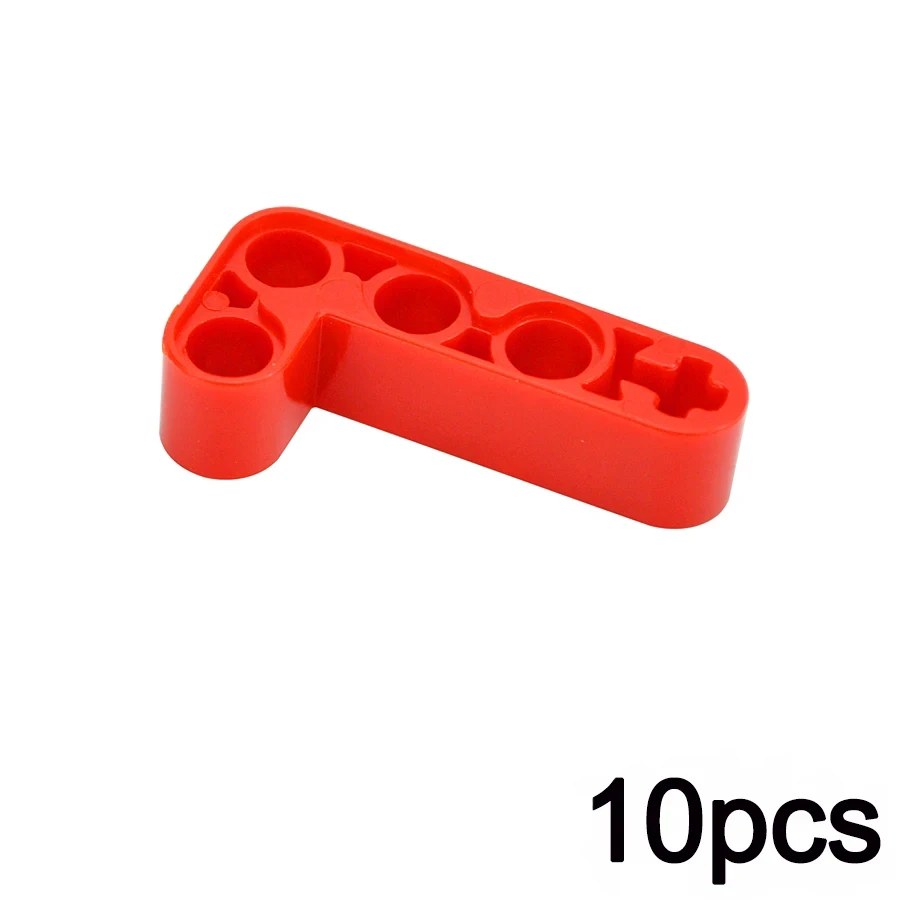 MOC Technische Bausteine, dicke Hebelarme, modifizierte gebogene L-förmige Arme, Bausteine mit Löchern, Spielzeug, kompatibel mit 32271 32140 32348 32555 – Detail 7