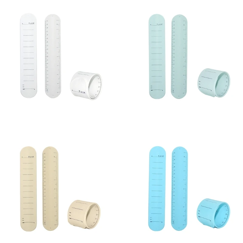 Ghi Nhớ Cổ Tay Đeo Y Tá Notepad Silicone Ghi Nhớ Vòng Tay Có Thước Quy Mô Trang Sức Giọt