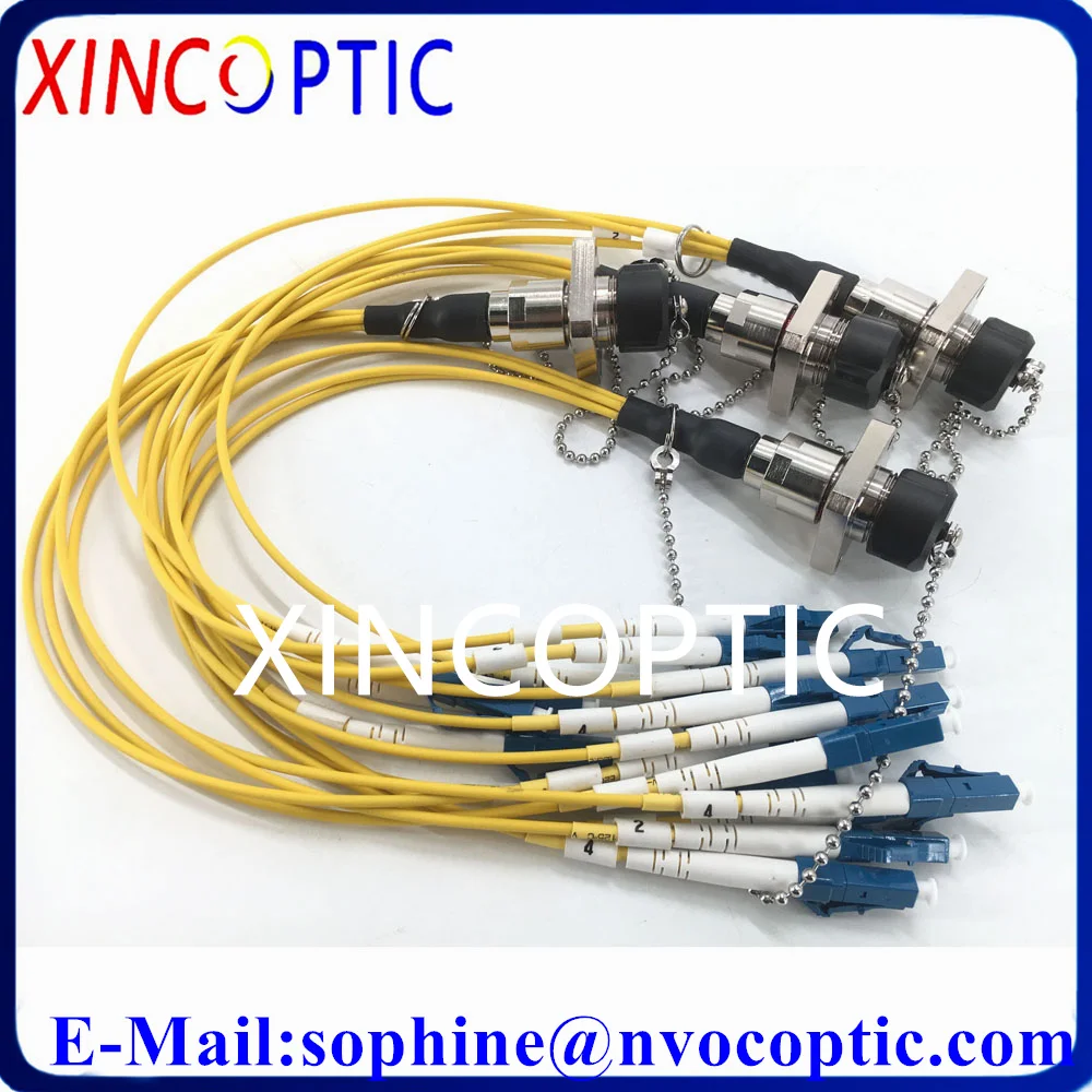 

4Pcs SM,4F,0.3/0.5M,ODC Square (Female) to LC/SC Yellow Cable Connector,4Pcs 4C ODC Male to LC/SC 0.5/1/2M Armored Black Cable