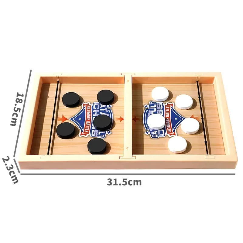 Table Hockey Paced Sling Puck Board Game Fast Sling Puck Winner Party Game Adult Child Family Game Desktop Battle Board Toys