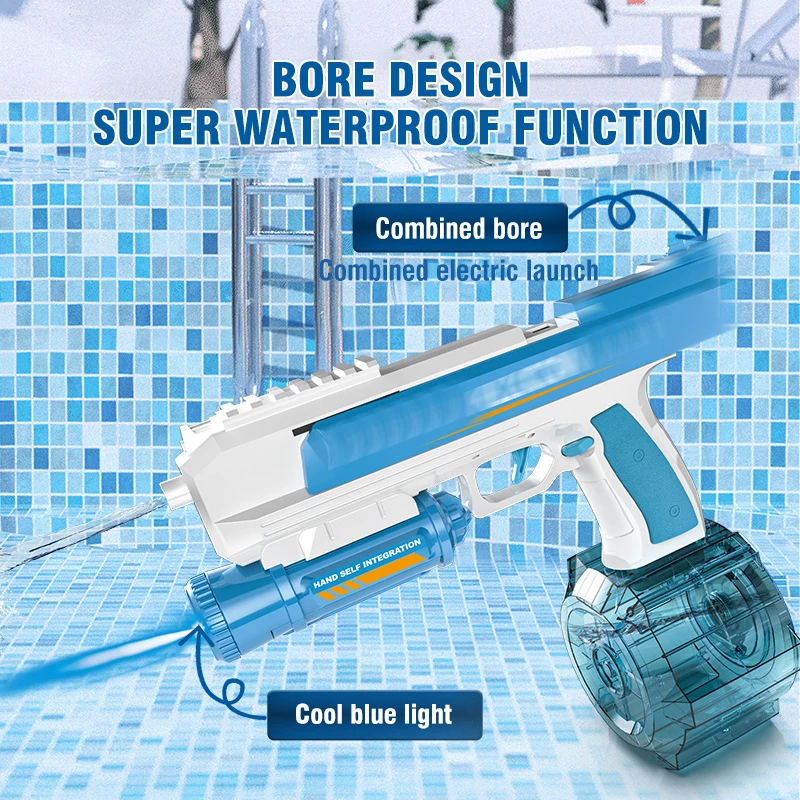 New Summer Electric Water Gun Automatic High-Capacity High-Pressure Water Shooting Blaster Battle Toy Children\'s Toys for Boys