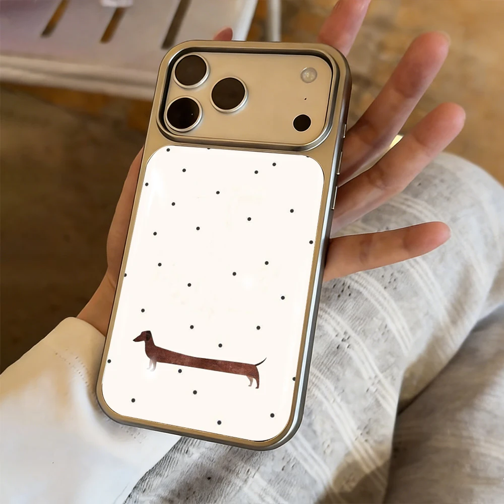 Polka Dot Katze Drop Glue INS Hülle für iPhone 15 17 13 Pro Max Phone 11 12 13 17 ProMax 14 15 16 Plus Hüllen Stoßfest Niedliche Coque – Detail 18
