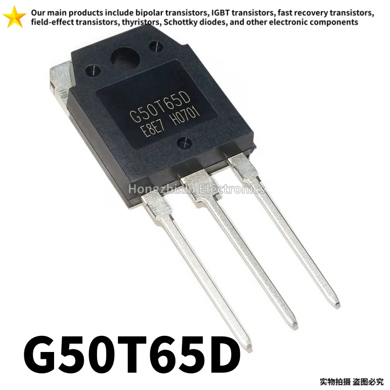 5-10 piezas de tubo IGBT G50T65D 50T65D 650V 50A TO-3P de calidad 100% garantizada, reemplazo estable y duradero (K50T60 50N60), nuevo y en stock.