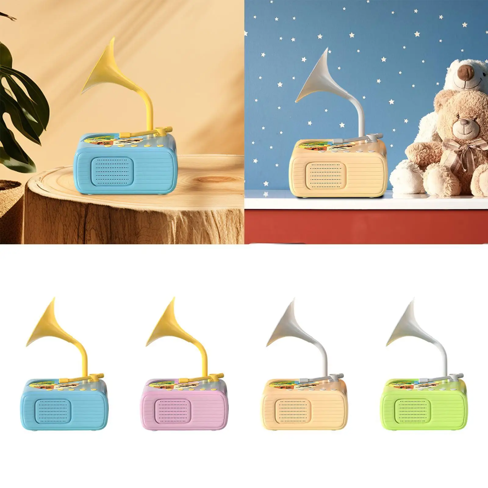 어린이 축음기 다용도 스토리텔링 장난감 창의적인 뮤직 박스 튼튼한 감각 장난감