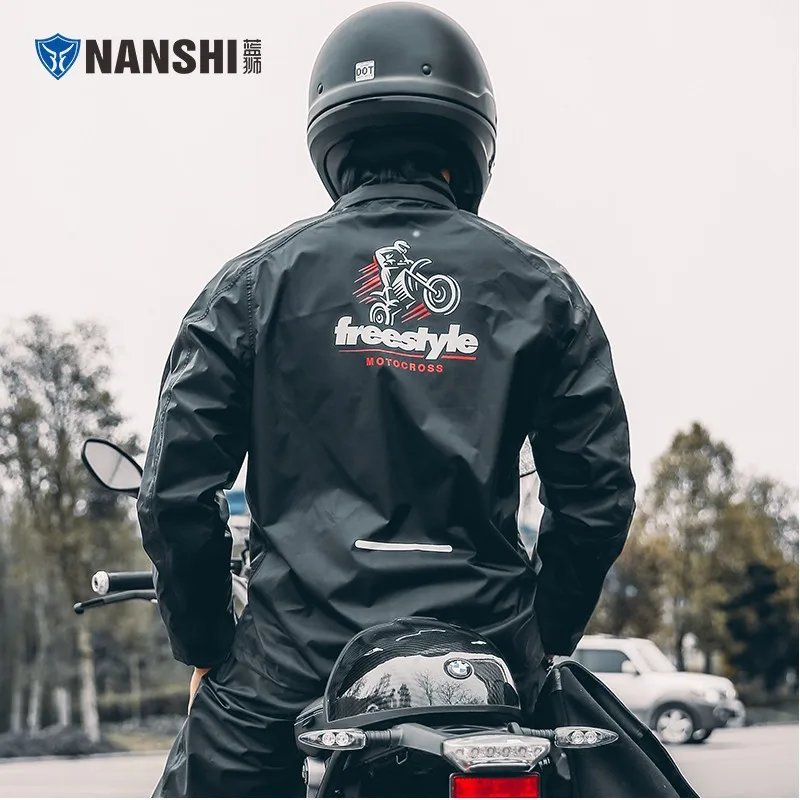 Detached Motorcycle Raincoat Waterproof Raincoat Motorcyclist Jacket Pants Rider Cycling Rain Suits Fishing Camping Rain Gear