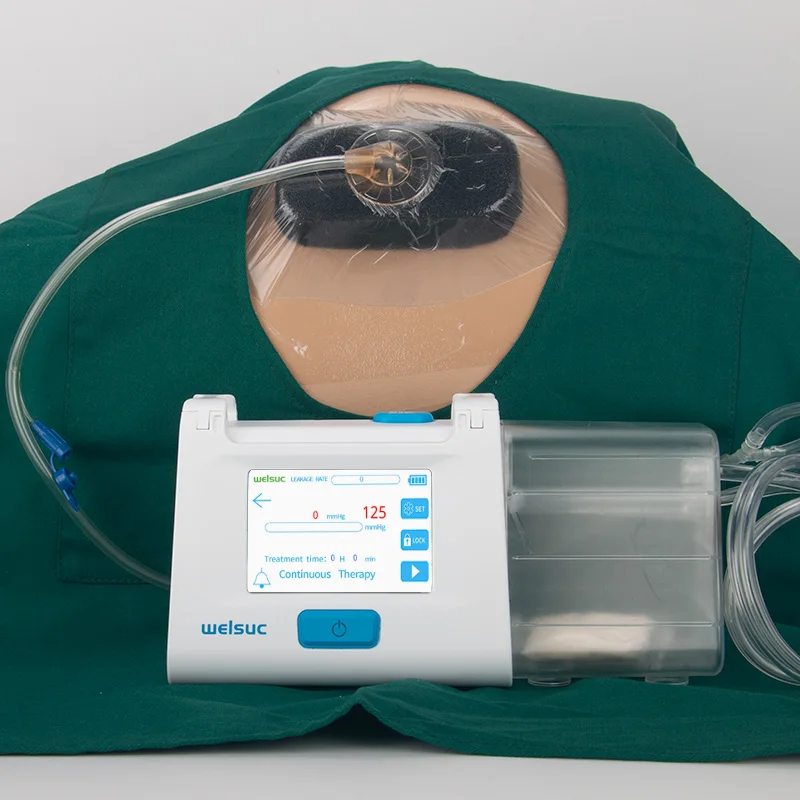 Medical machine Negative pressure wound therapy system VAC Vacuum pump device with NPWT sponge dressing kit and canister