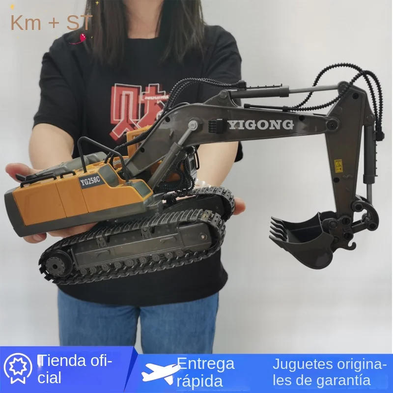 1:20 RC excavadora volquete coche 2,4G Control remoto vehículo de ingeniería camión sobre orugas Bulldozer juguetes para niños regalos de navidad