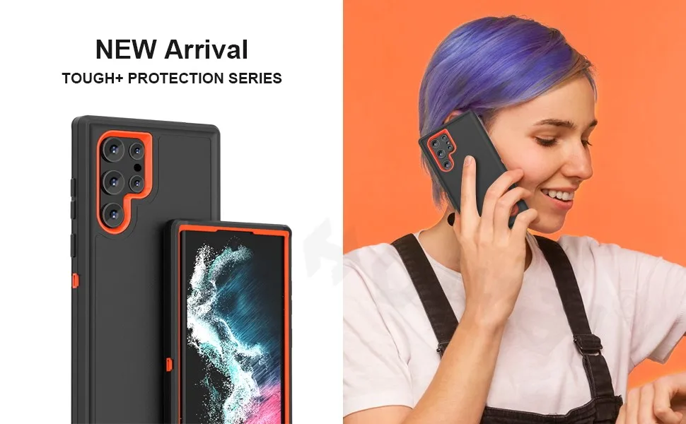 Hülle für Samsung Galaxy S26 Ultra S25 Edge S24 S23 A16 A56 Body 3-in-1 Stoßfeste Robuste Kratzfeste Schutzhülle mit Ständer – Detail 9