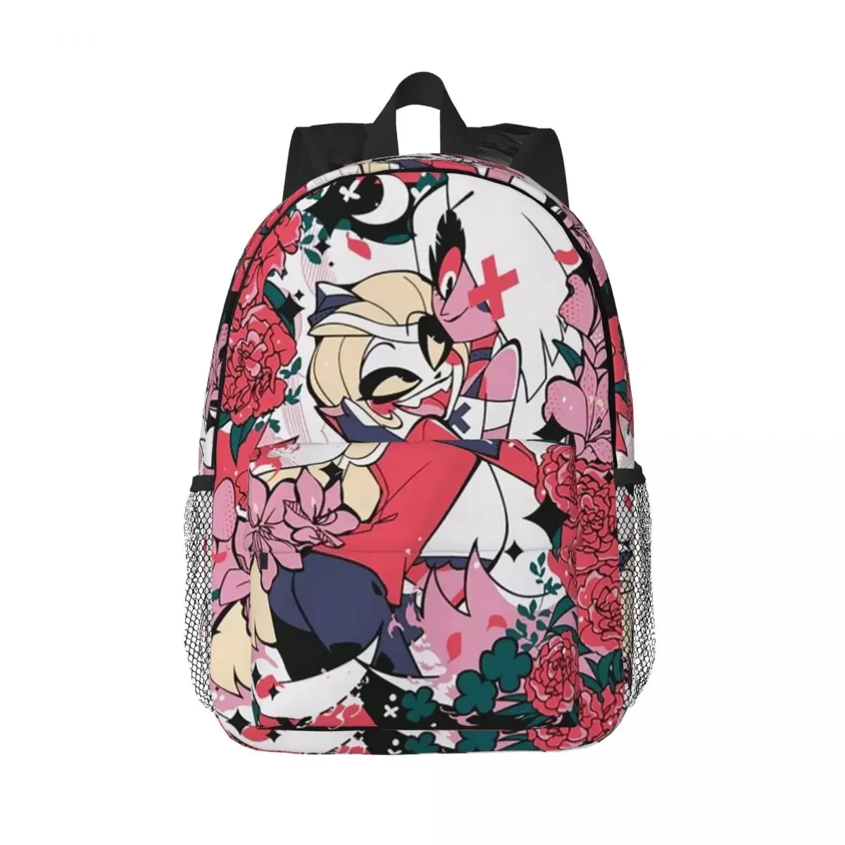 

Рюкзак Vaggie And Charlie Flower Hazbin, Лидер продаж, рюкзак для мальчиков и девочек, сумка для книг, сумки на плечо для мужчин, женщин, детей, школьная сумка