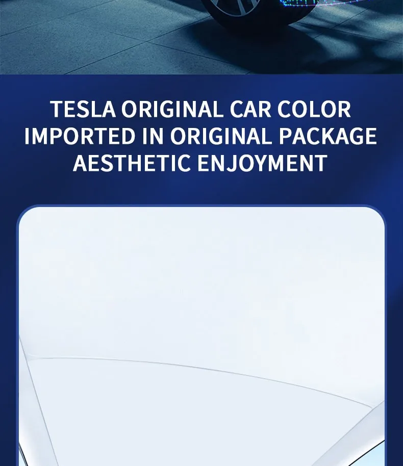 Heenvn Für Tesla Model 3 Y Model 3 Highland Model Y Juniper 2025 2026 Eiskleid-Schnallen-Sonnenschutz Sonnenblende Auto Vorne Hinten Sonnendach – Detail 8