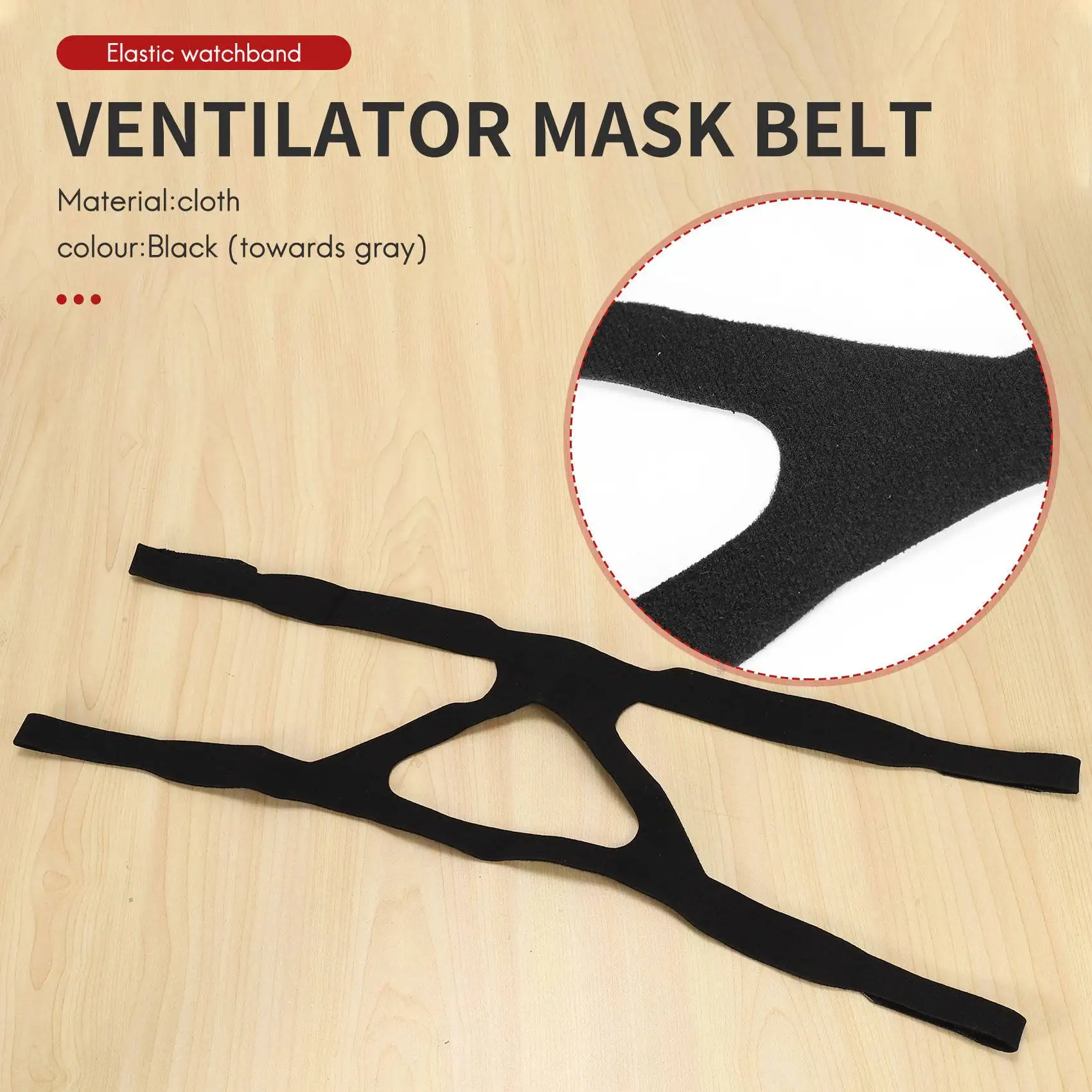 New Universal CPAP Mask Headgear Strap for ResMed Mirage Series, Philips Respironics CPAP (Headgear Only)