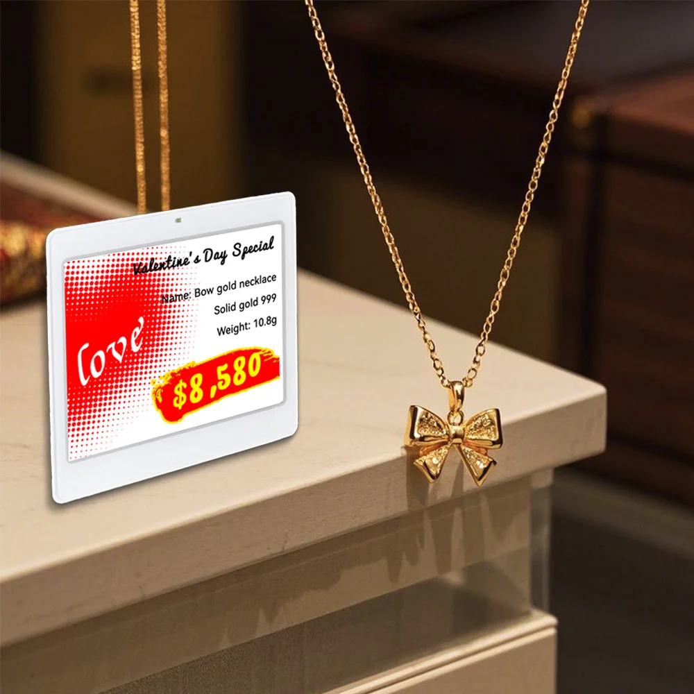 Label Rak Elektronik Ble 4,2" 5,83" Label Rak Display Led Rak Supermarket