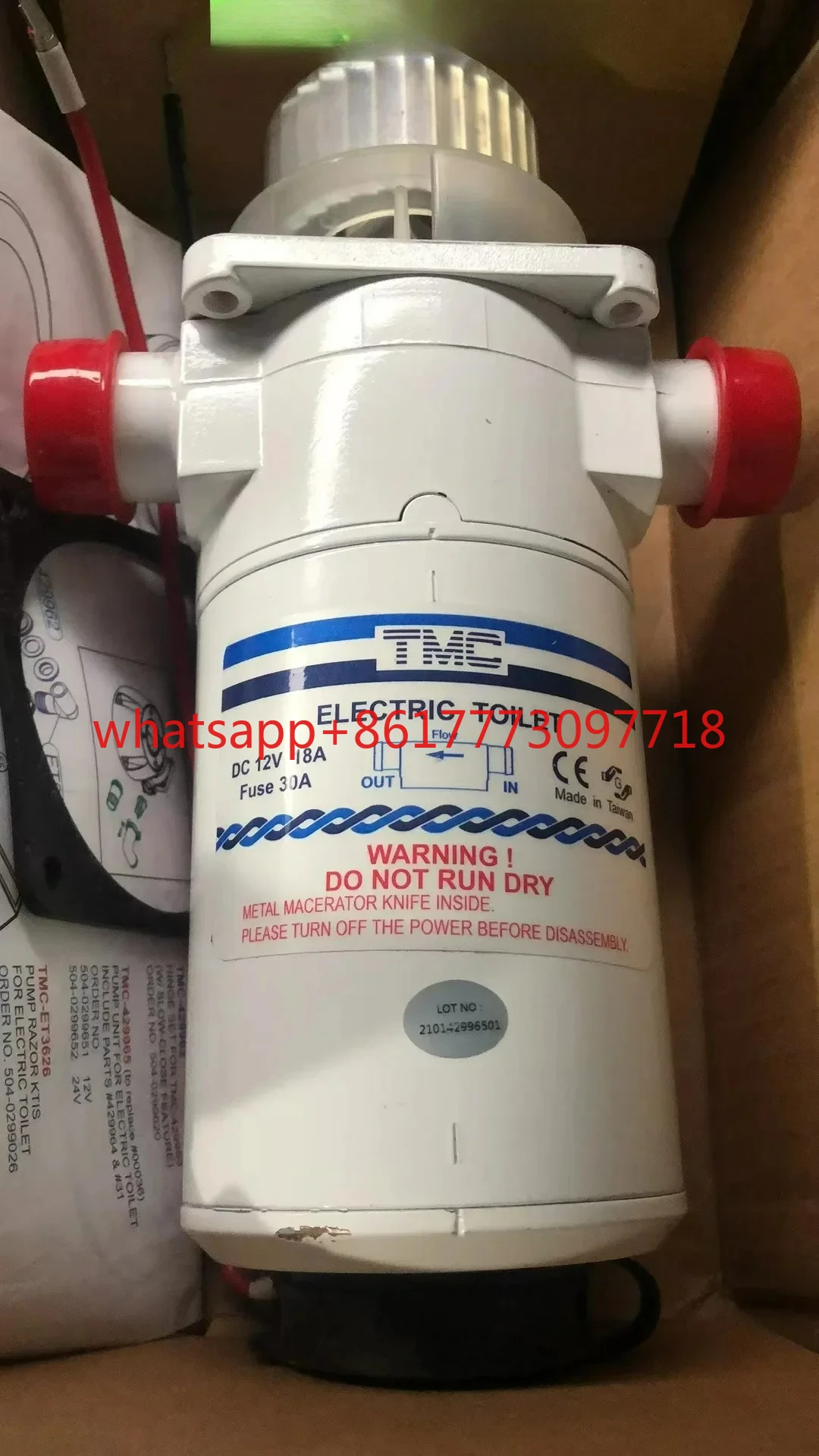 TMC electric toilet pump motor TMC99907 yacht toilet motor, yacht toilet motor