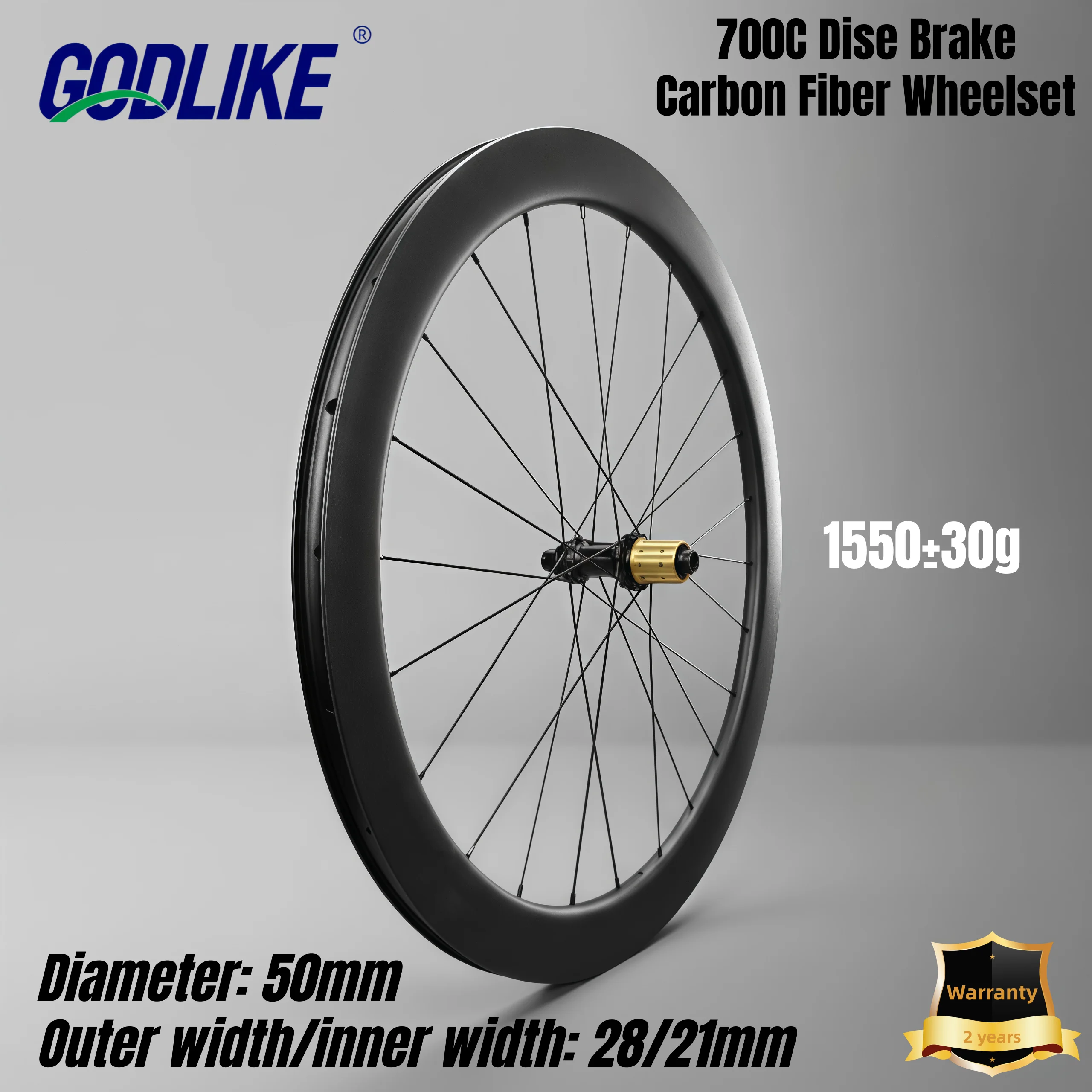 

GODLIKE High-end 700C Carbon Road Disc Brake Wheel Set 36T Ratchet Structure Hub Racing Wheelset For Cycling