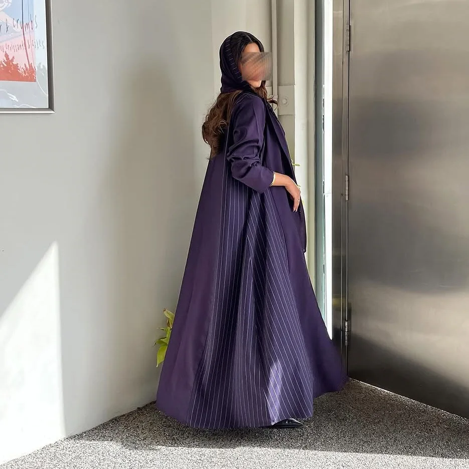

New Dubai Abaya Kimono Cardigan Dubai Kaftan Women Long Coat Kebaya Muslim Dress Eid Ramadan Islam Clothing Femme Robe Jalabiya