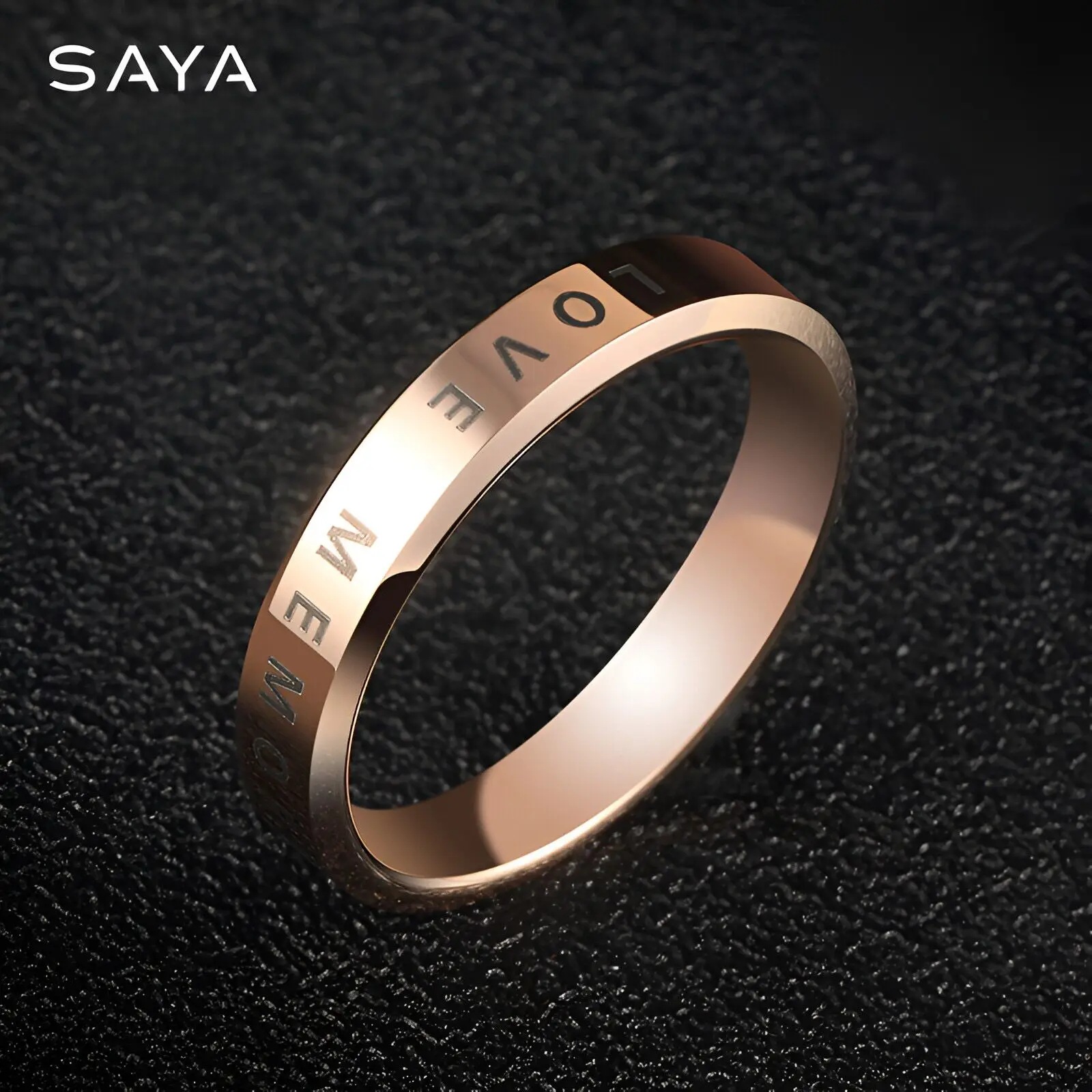 2023 New Tungsten Gold Rings Men And Women Oath of Love Fashion Shining Retro Party Wedding Deep carving,Engraving