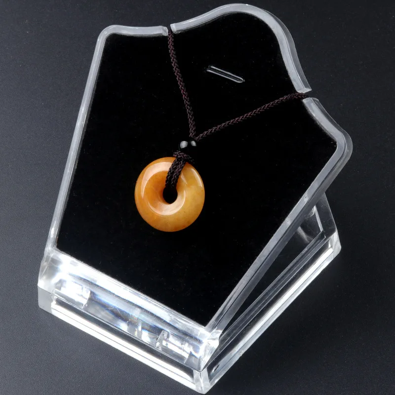 20 mm Kreis Donut Heilkristalle Halskette Natürlicher Chakra Edelstein Stein Amulett Glücksmünze Donuts Charm Schutz Quarz Achat – Detail 10