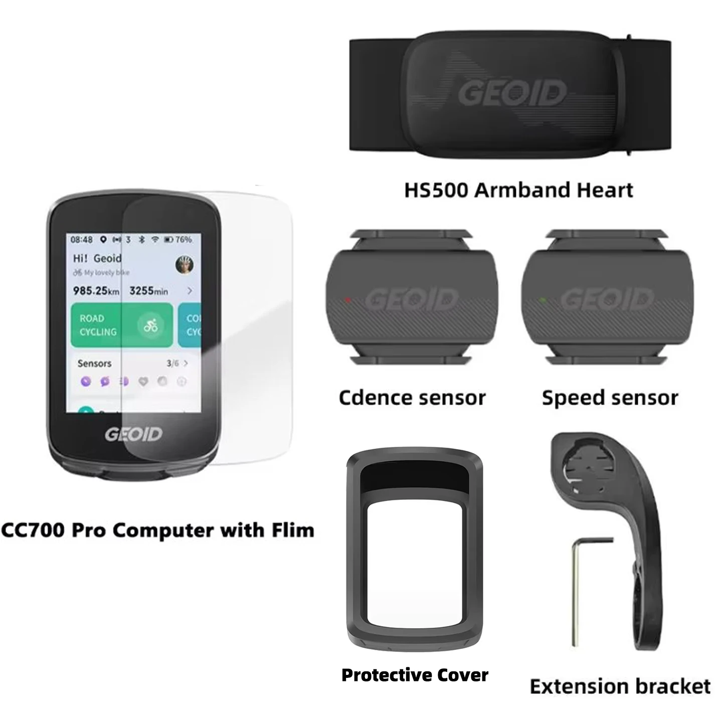 GEOID CC700 Pro 自転車コンピューター 2.8インチ タッチスクリーン