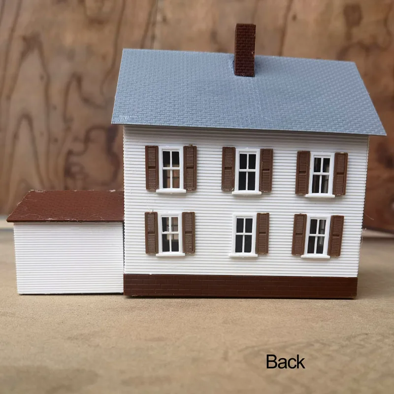 1set 1:87 Ho Scale Model House Model Dwelling Scale Kit American Courtyard Model Building Material Model Train Railway Layout