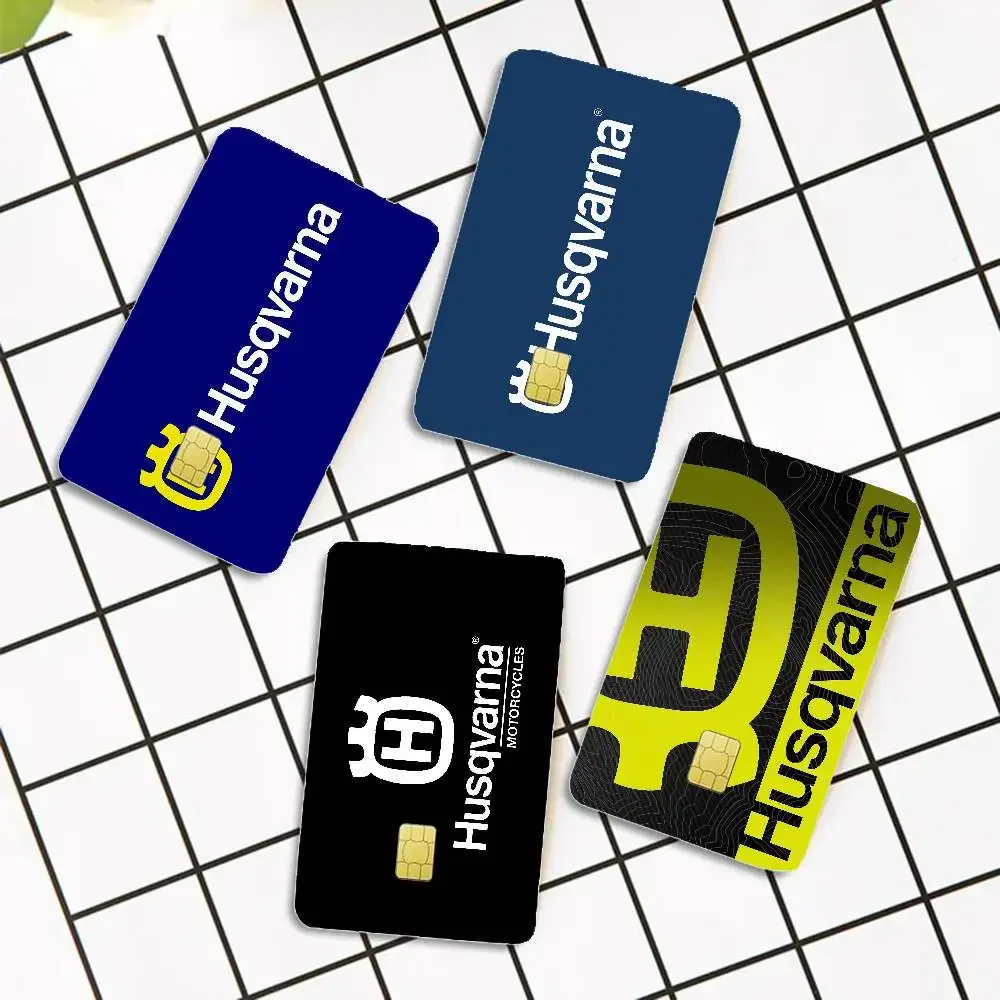 H-Husqvarnas Logo 100% Hot Sale Amine Credit Debit Bank Card Bus Card Film Skin Sticker view 3